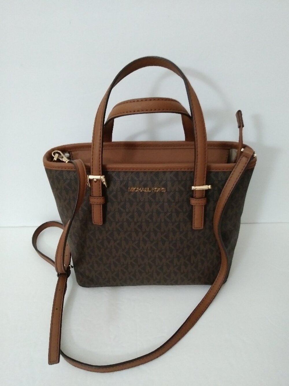 Michael Kors Signature Logo Small Satchel Bag